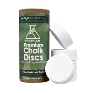 Buy Friction Labs Chalk Disc - 5 Pack 120g online at Gym Ready - Superior grip support, long -lasting moisture absorption -Shipping Australia-wide