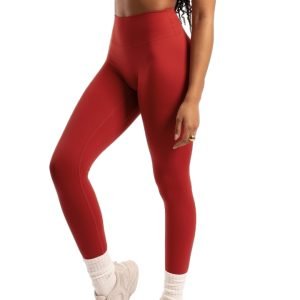 Buy Active Basics Not Your Basic Leggings - Cherry Red on Sale now at Gym Ready - While Stocks Last - Fast Australia-wide Delivery