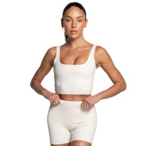Buy Active Basics Women's Square Neck Tank - Off-White now on Sale Online at Gym Ready - While Stocks Last